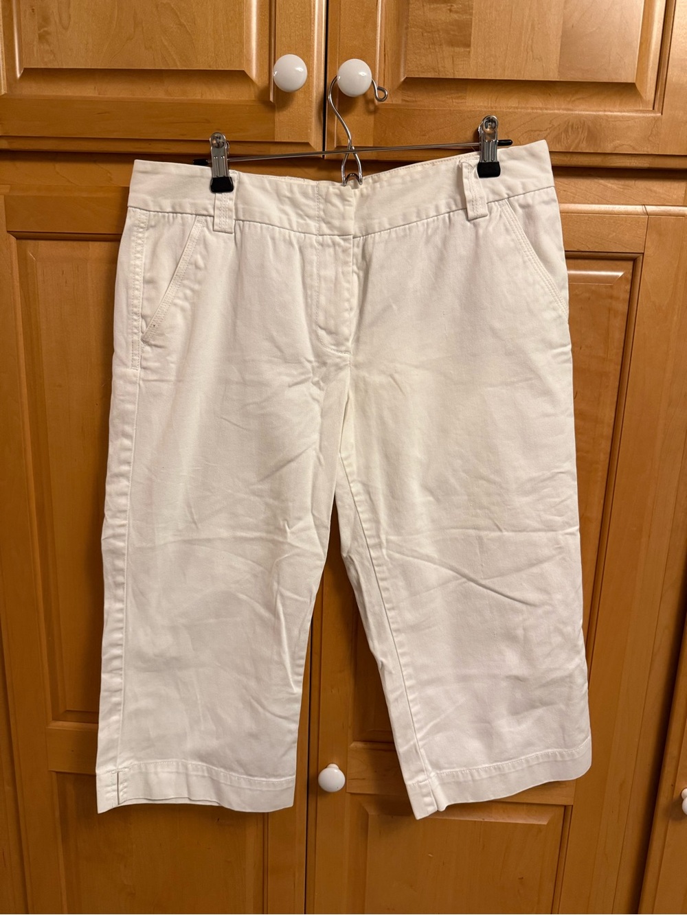 J. Crew White Chino Capri Pants - Classic Twill